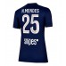 Paris Saint-Germain Nuno Mendes #25 Hemma matchtröja Dam 2025-26 Kortärmad Billigt